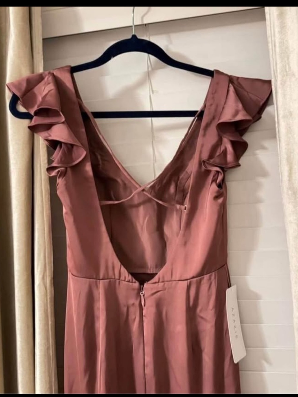 Azazie Vero Satin Amethyst NWT - Picture 4 of 7